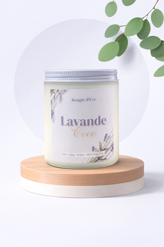 Bougie de soja 8 oz - Lavande coco