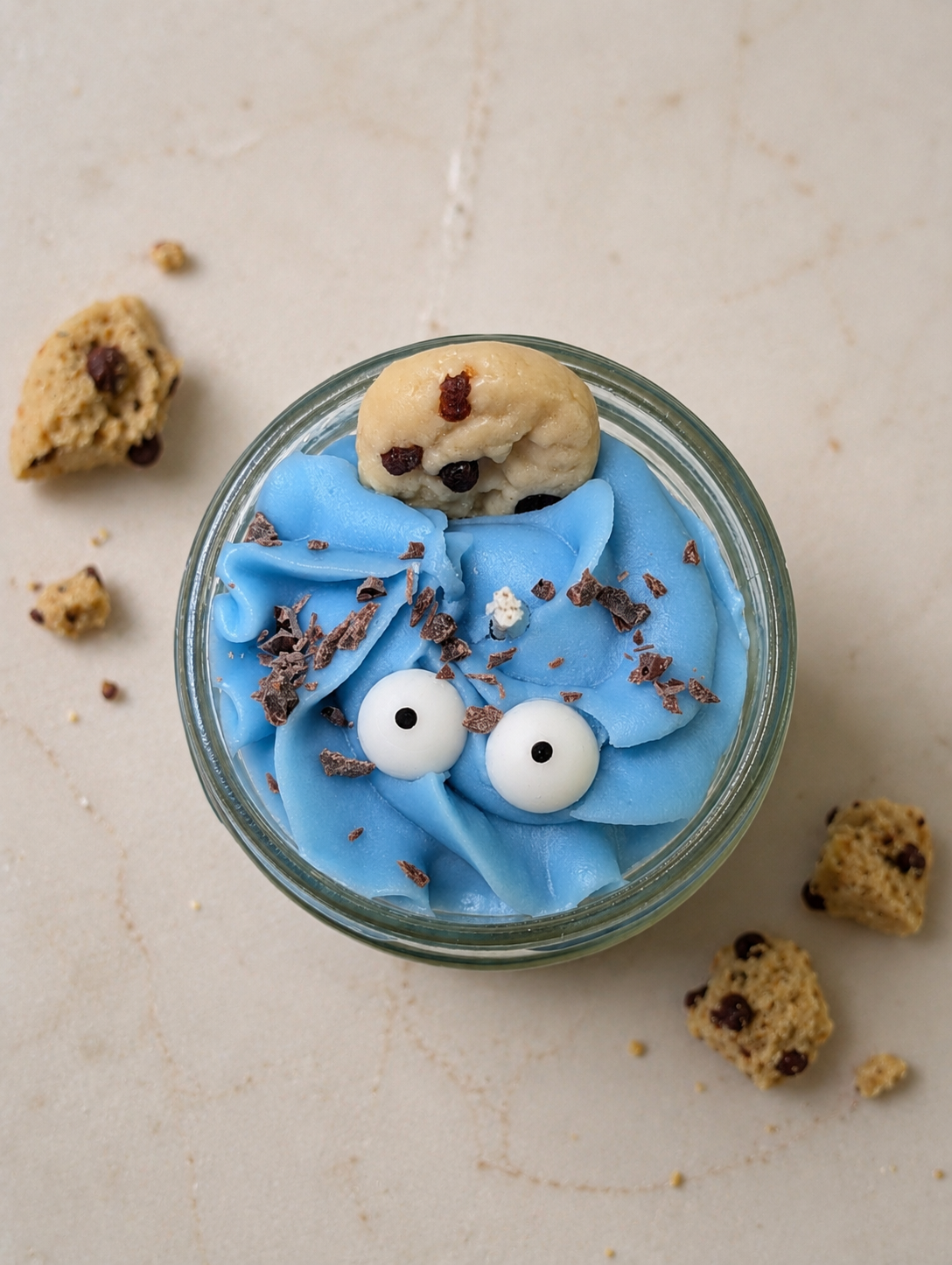 La bougie gourmande mini délice - Cookie monster
