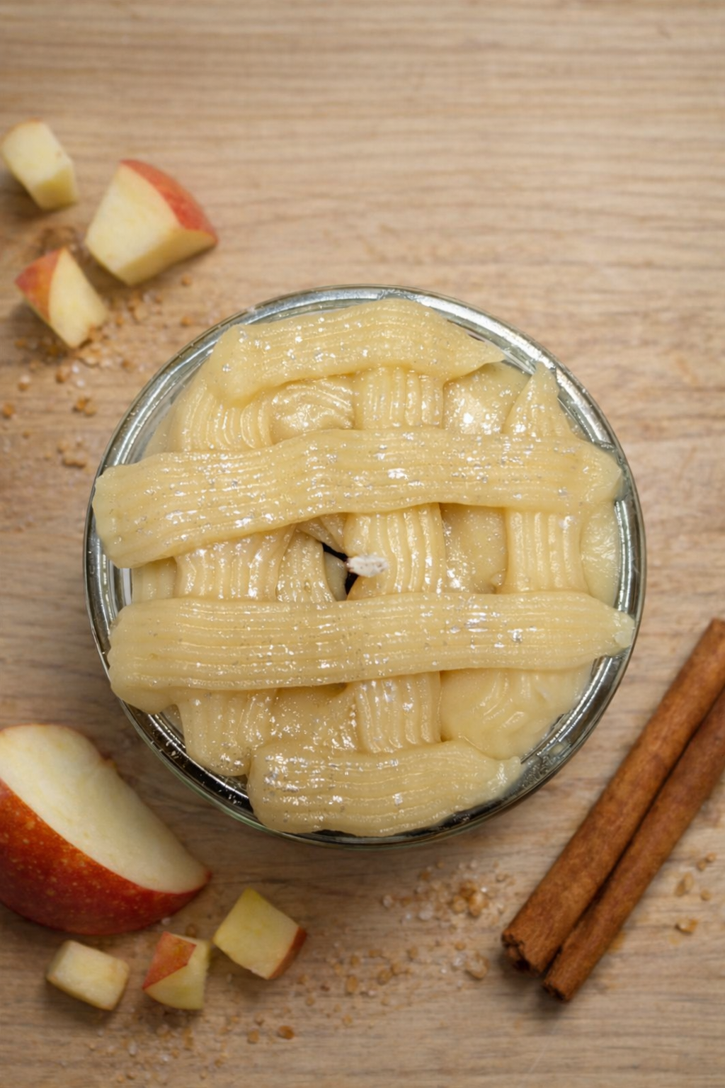 La bougie gourmande mini délice - Tarte aux pommes