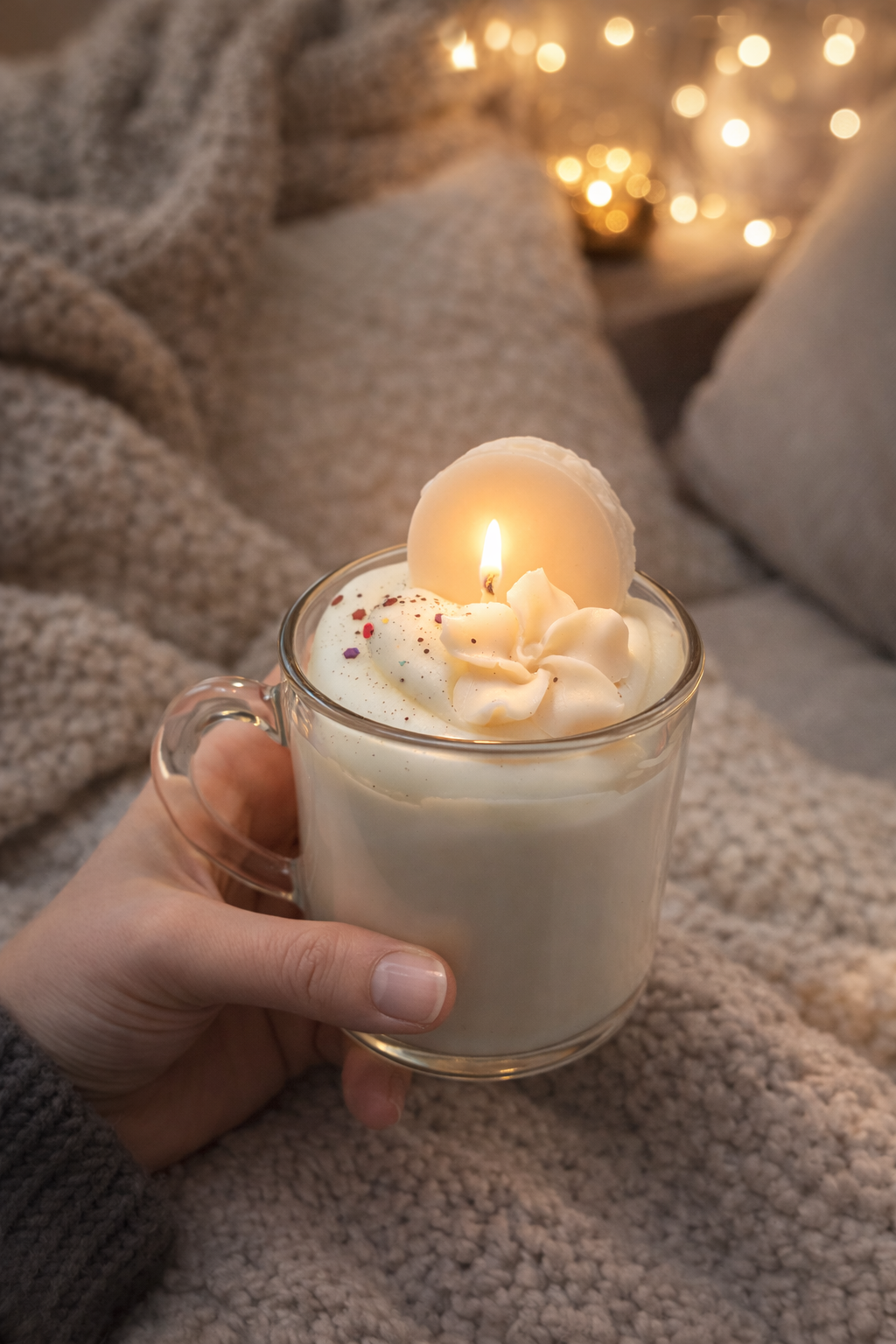 La bougie de soja gourmande - Cappuccino vanille