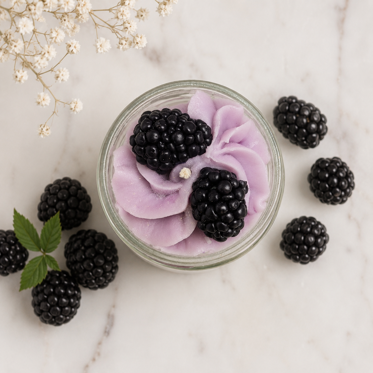 La bougie gourmande mini délice - Mûres vanille