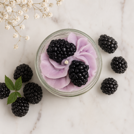 La bougie gourmande mini délice - Mûres vanille