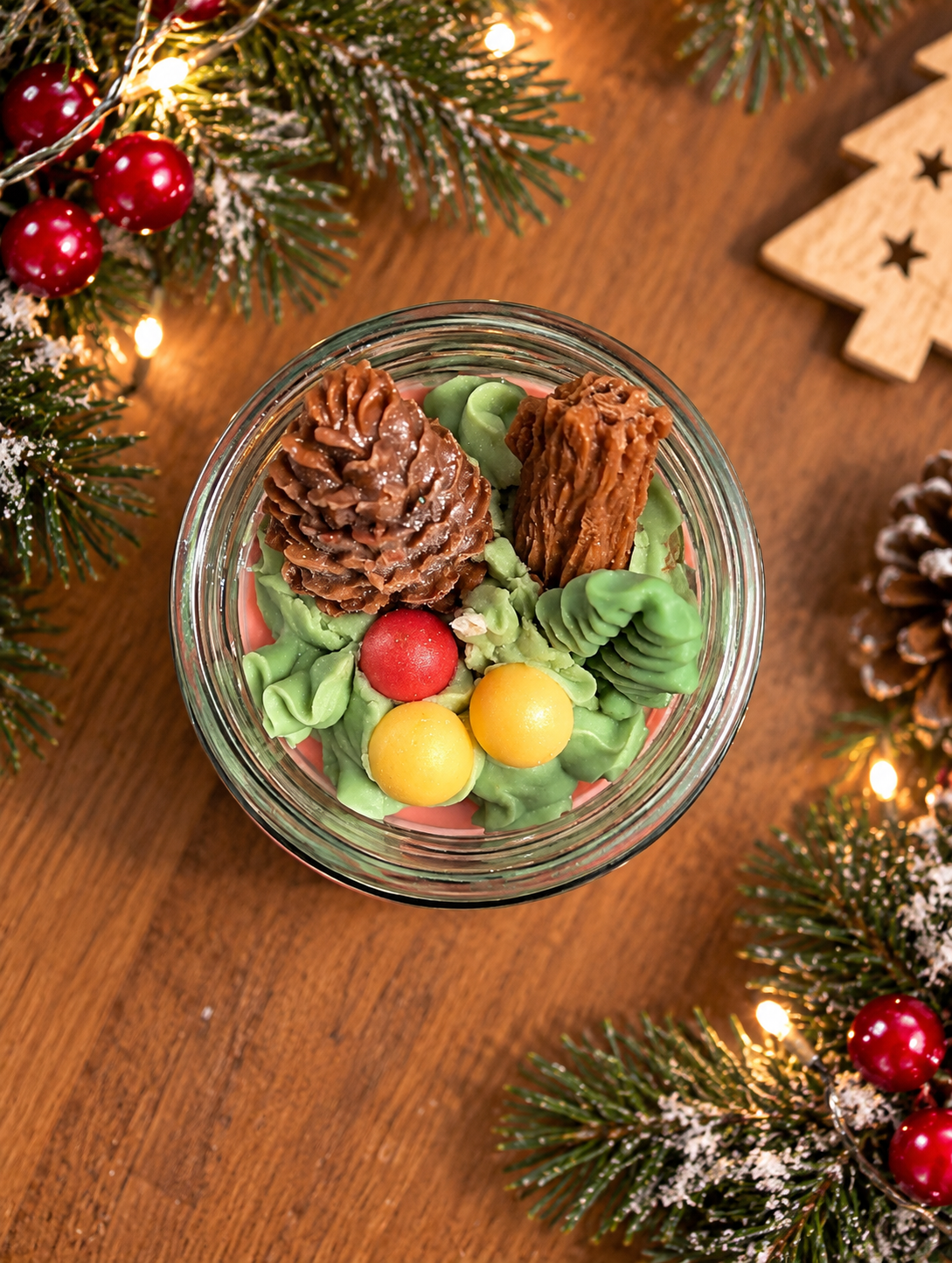 La bougie gourmande mini délice - Édition de Noël - Sapin des fêtes