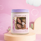 Bougie de soja 8 oz - Une amitié sans fin avec photo personnalisé