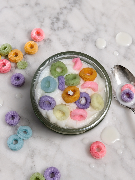 La bougie gourmande mini délice - Anneaux de fruits