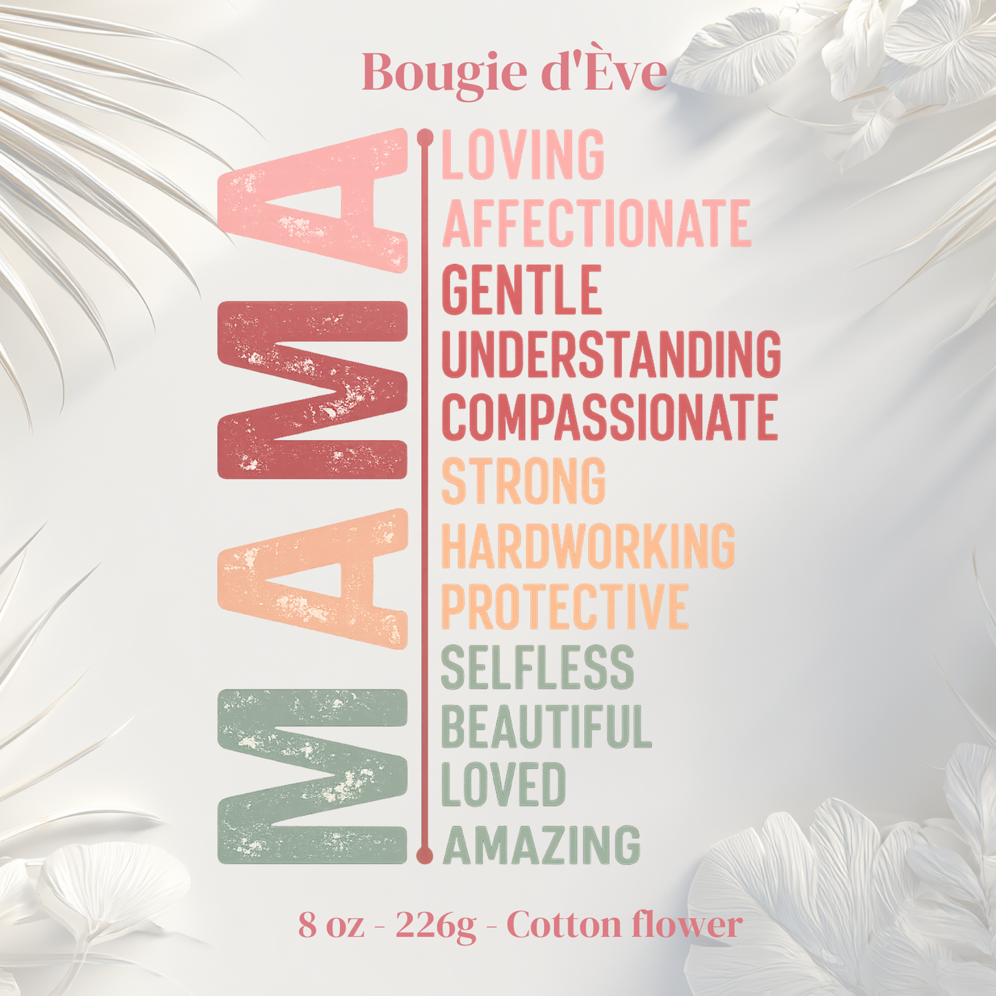 Bougie de soja 8 oz - Mama