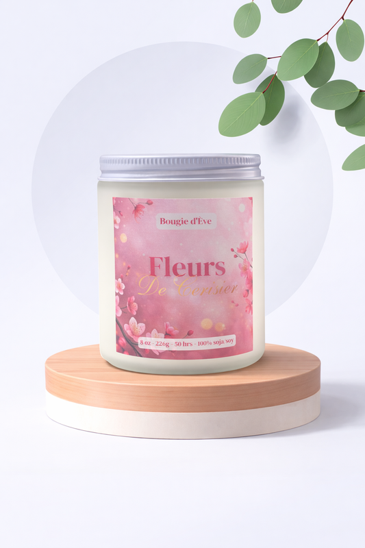 Bougie de soja 8 oz - Fleurs de cerisier