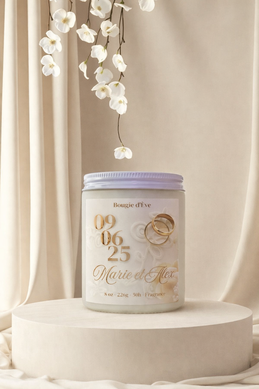 Bougie de soja 8 oz - Mariage