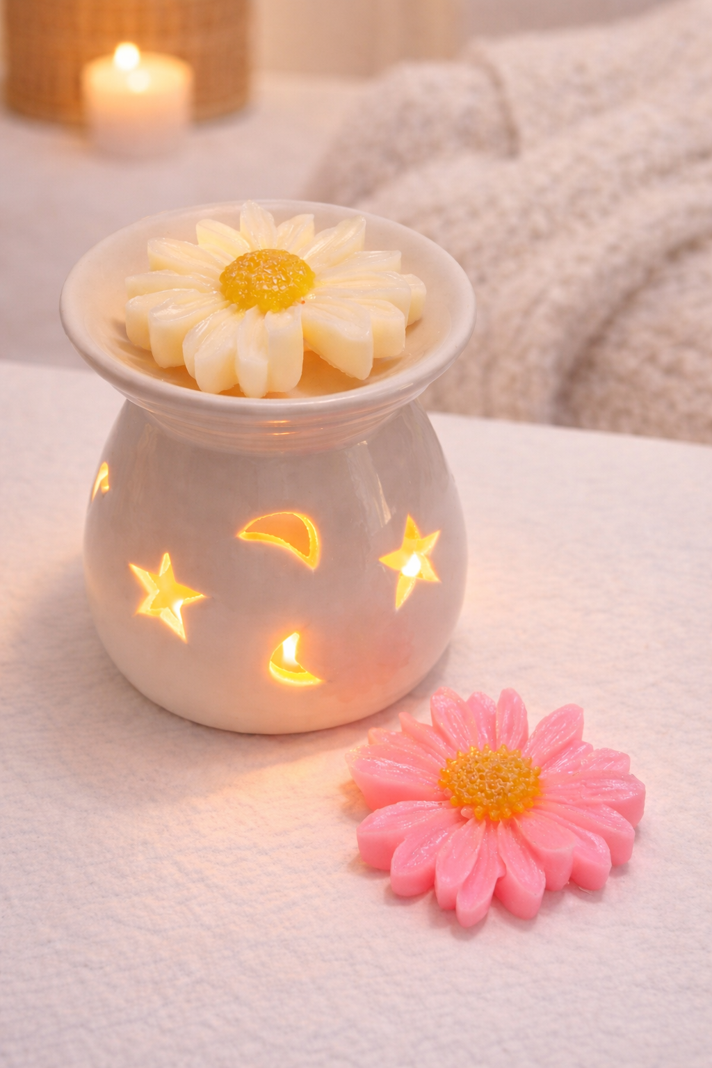 Fondants de soja parfumés individuels - Marguerite