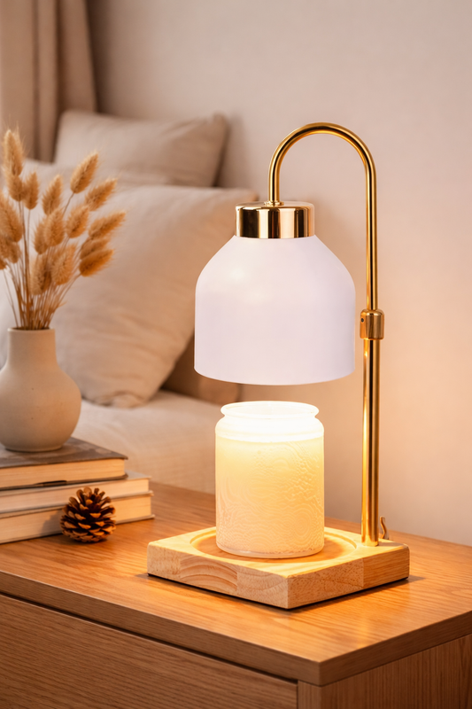 Lampe chauffante pour bougie - Blanche