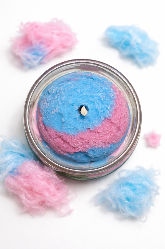 La bougie gourmande mini délice - Crème glacée barbe à papa