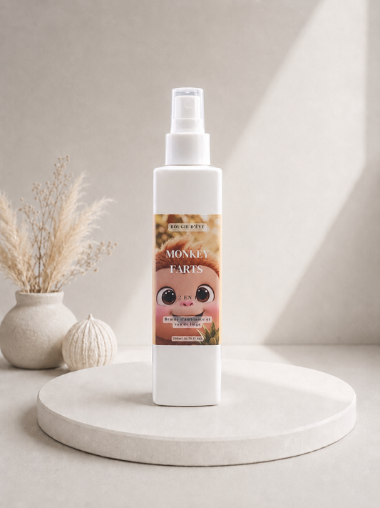 Bruine d'ambiance et eau de linge 2 en 1 - 200 ml - Monkey farts