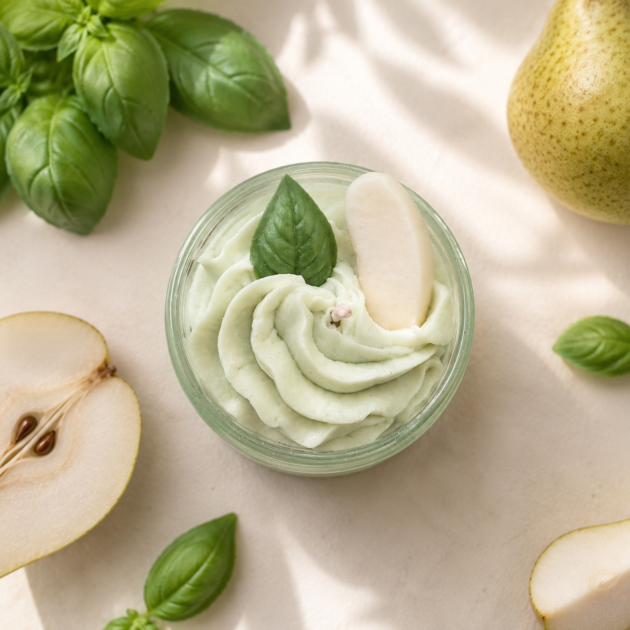 La bougie gourmande mini délice - Poire basilic