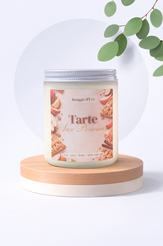 Bougie de soja 8 oz - Tarte aux pommes