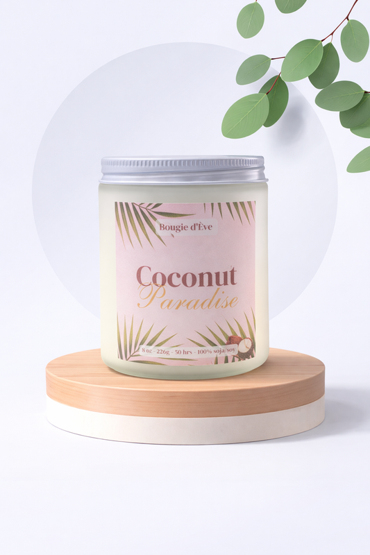 Bougie de soja 8 oz - Coconut paradise