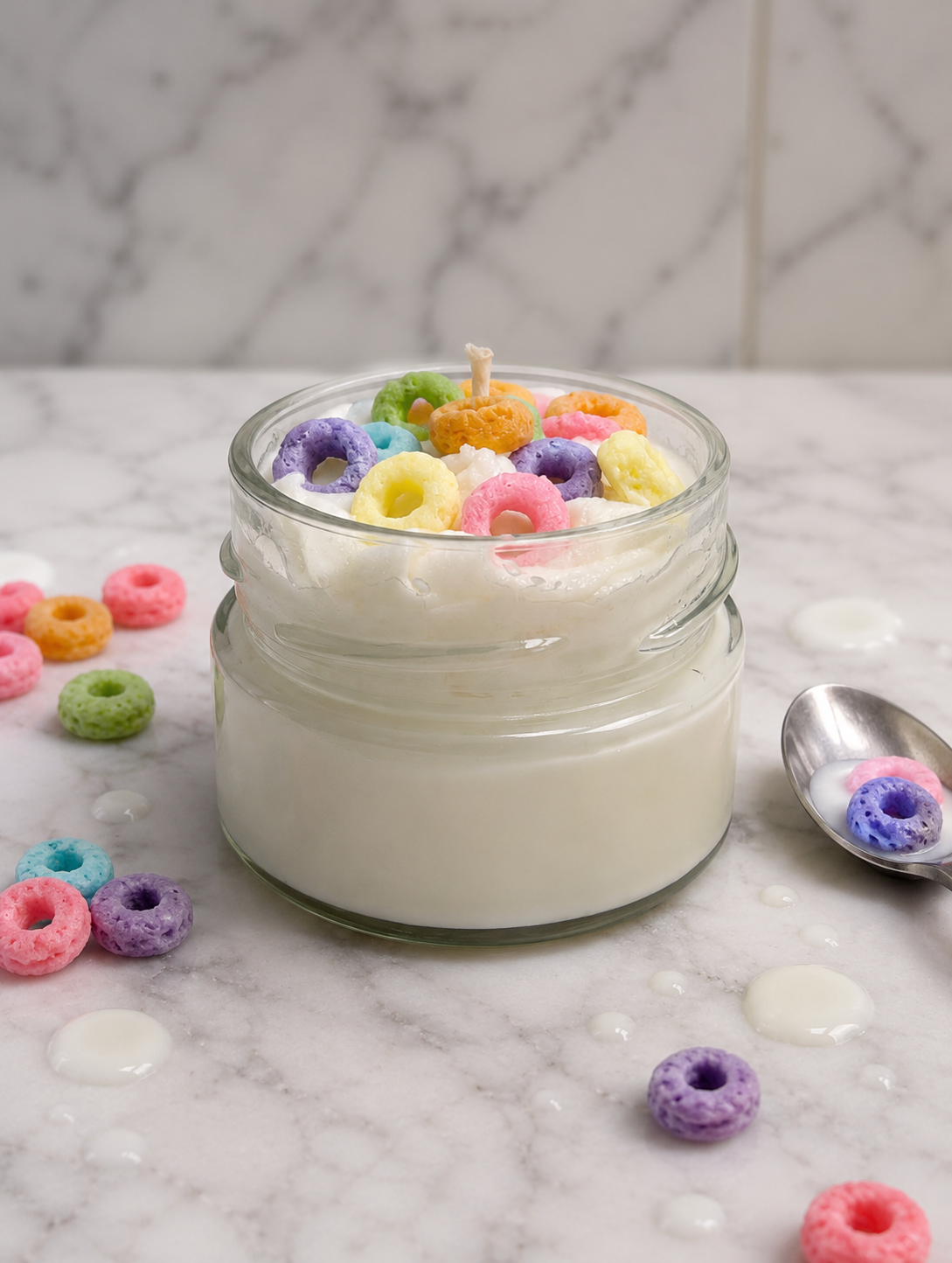 La bougie gourmande mini délice - Anneaux de fruits