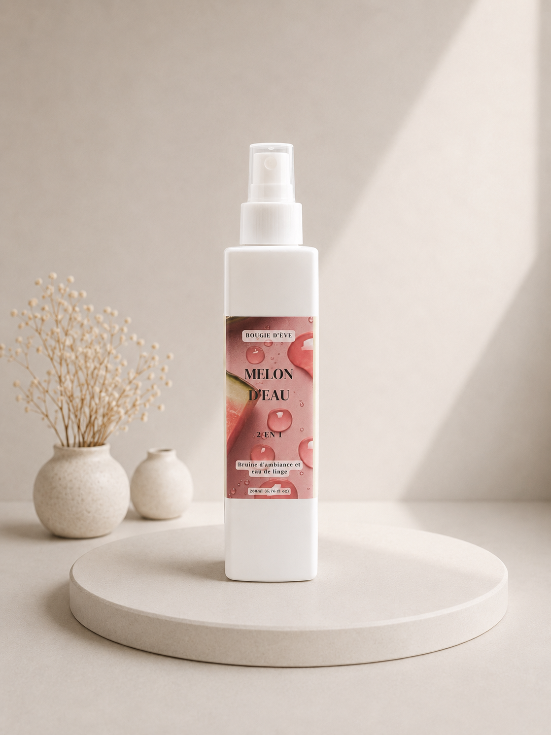 Bruine d'ambiance et eau de linge 2 en 1 - 200 ml - Melon d'eau