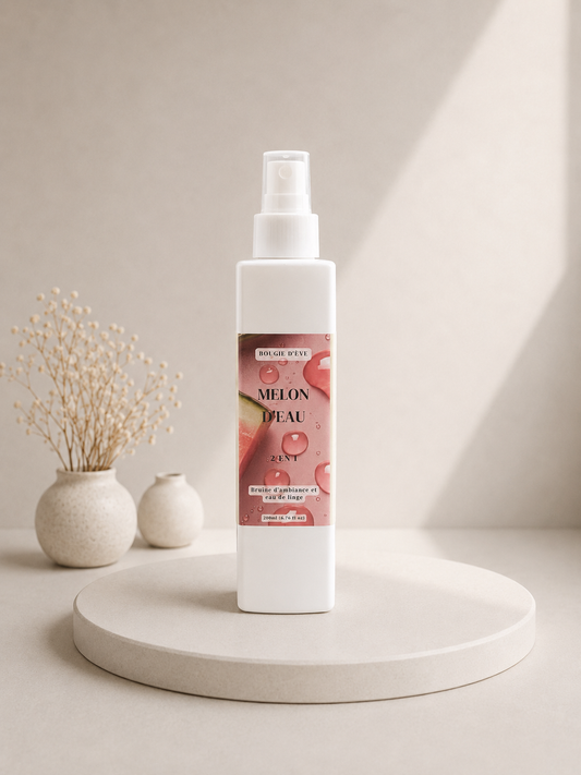 Bruine d'ambiance et eau de linge 2 en 1 - 200 ml - Melon d'eau