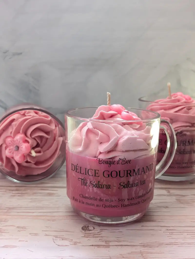 Thé sakura - Bougie gourmande Les bougies délices gourmands